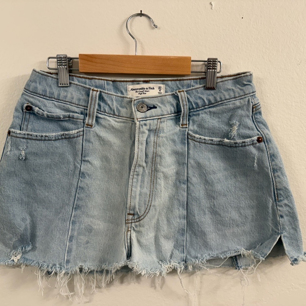 Light Blue Denim Shorts